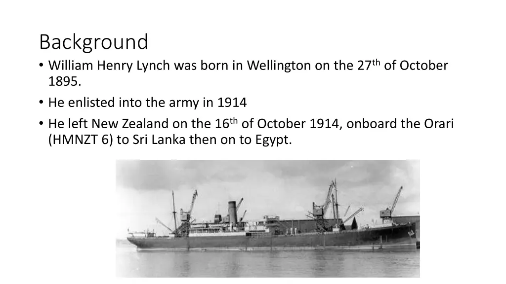 background william henry lynch was born