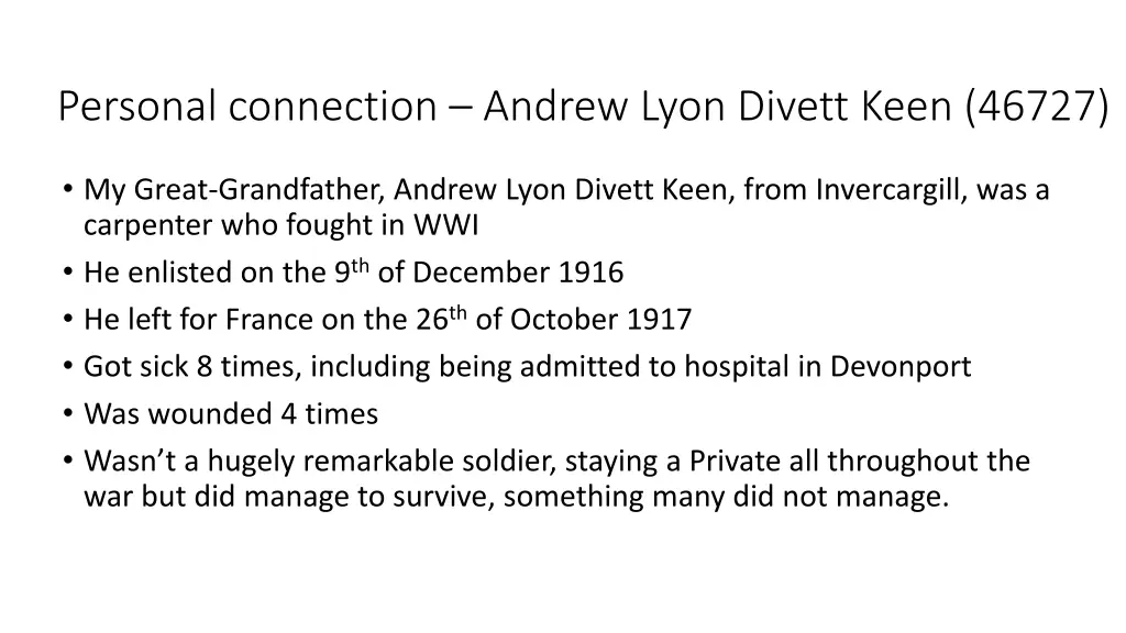 personal connection andrew lyon divett keen 46727