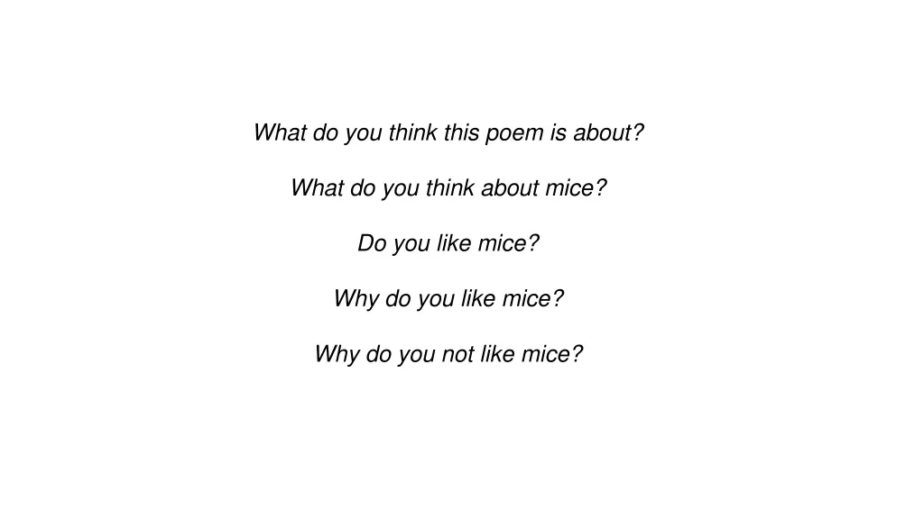 what do you think this poem is about