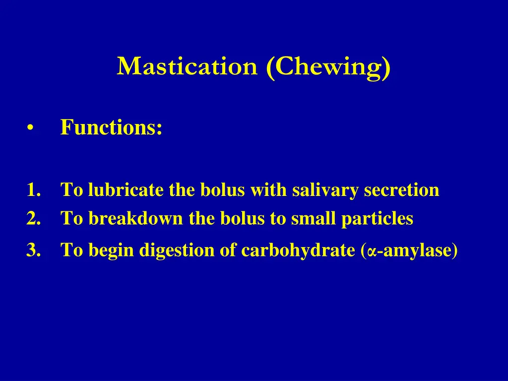 mastication chewing