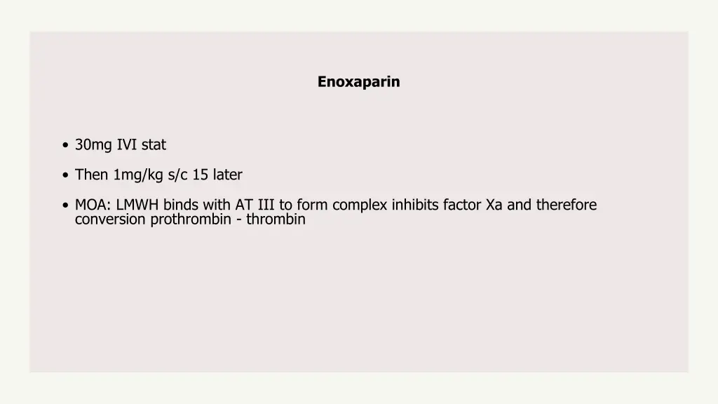 enoxaparin