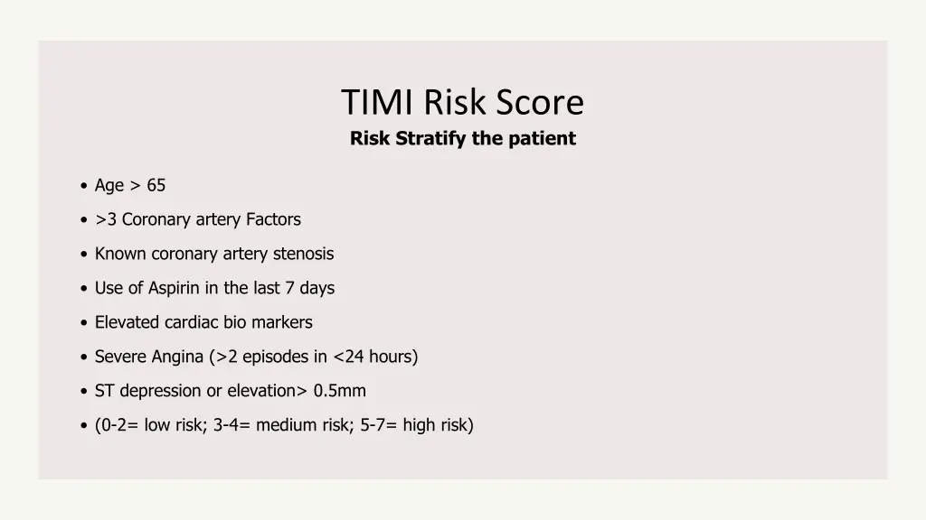 timi risk score