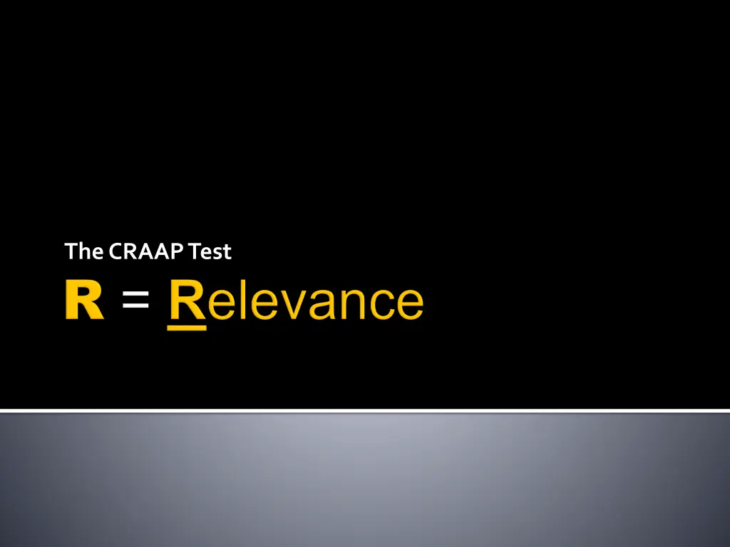 the craap test 1