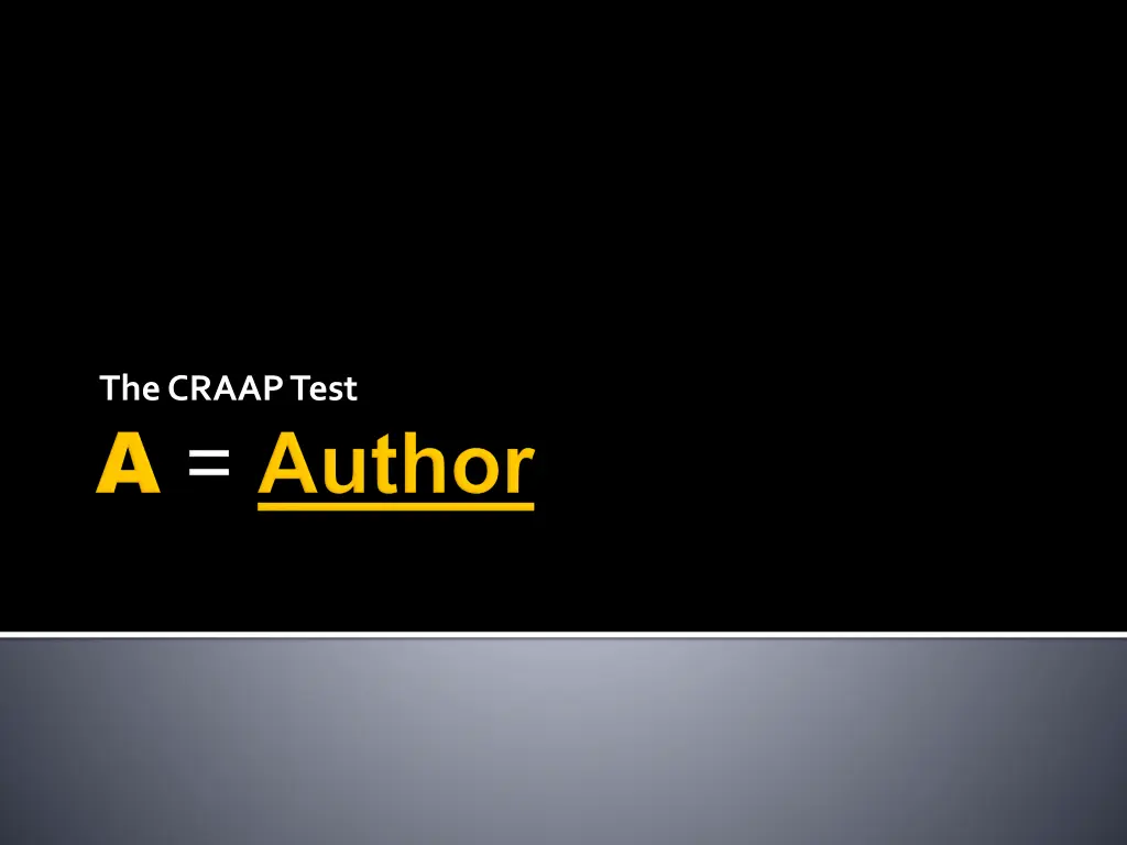 the craap test 2