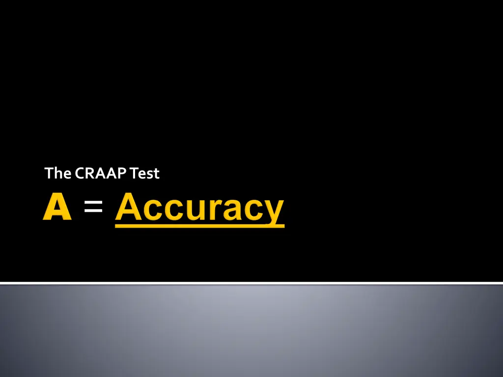 the craap test 3