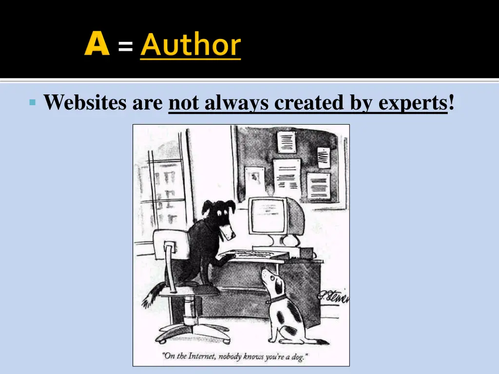 websites are not always created by experts