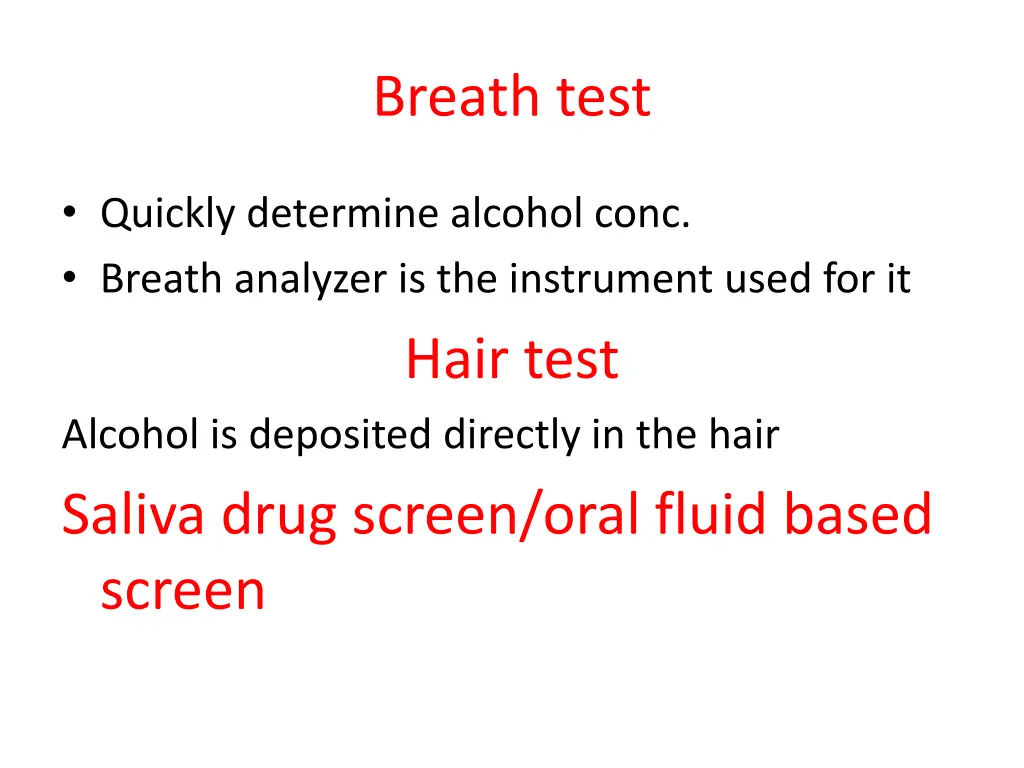 breath test