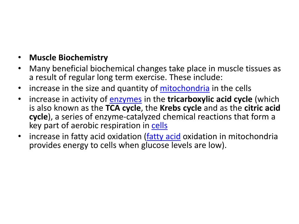 muscle biochemistry many beneficial biochemical