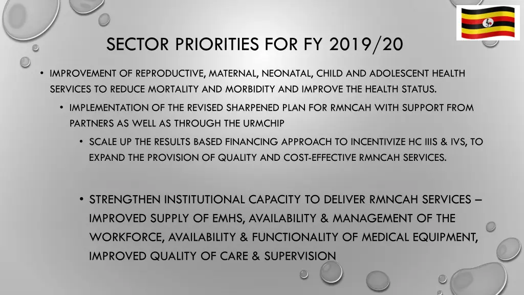 sector priorities for fy 2019 20 1