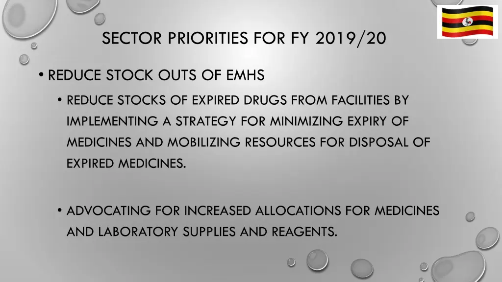 sector priorities for fy 2019 20 2