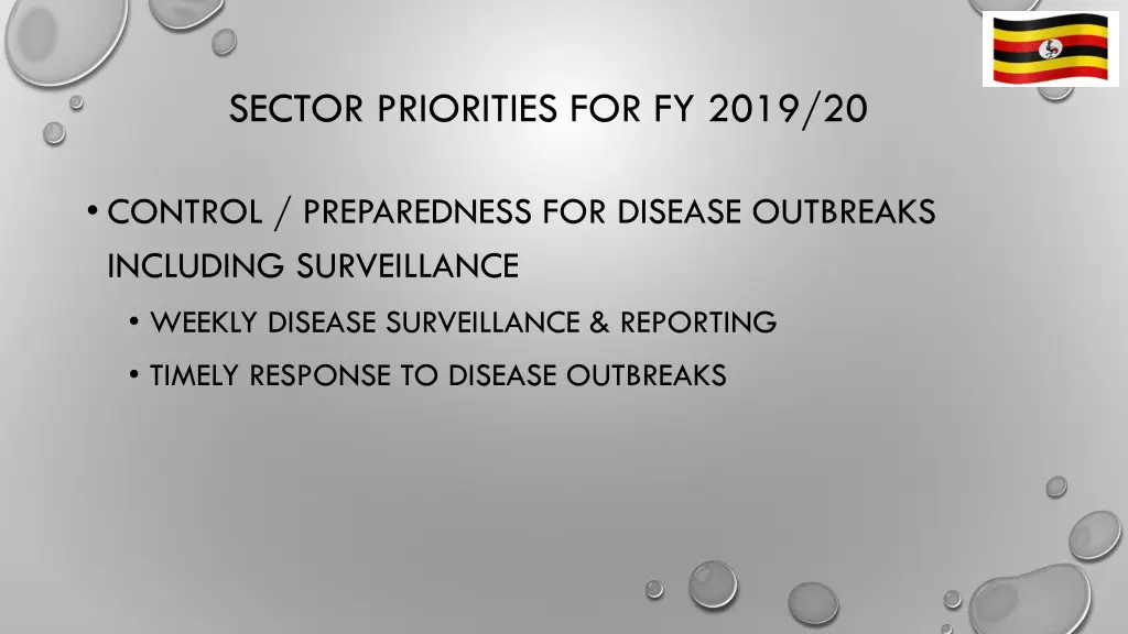 sector priorities for fy 2019 20 6