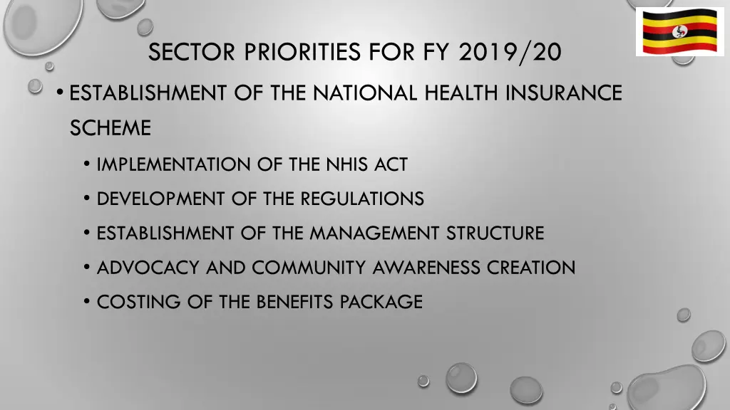 sector priorities for fy 2019 20 establishment