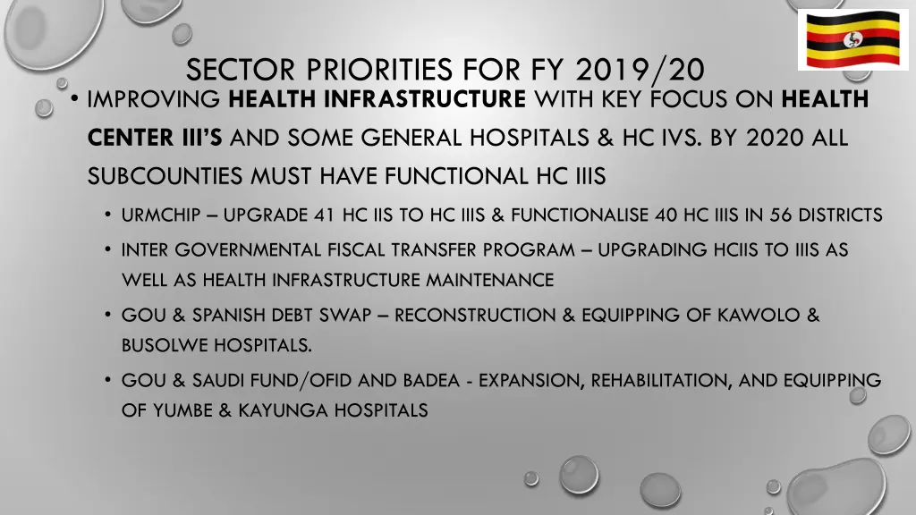 sector priorities for fy 2019 20 improving health