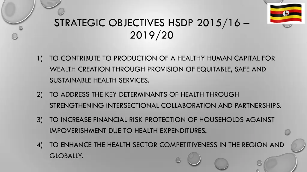 strategic objectives hsdp 2015 16 2019 20