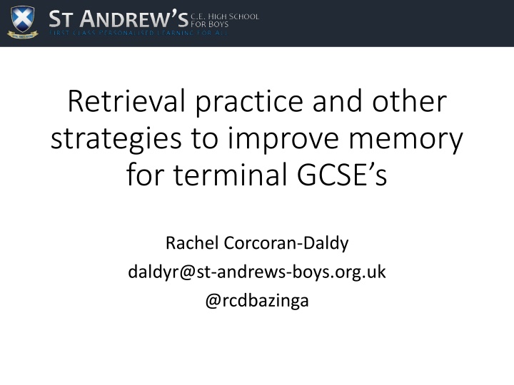 retrieval practice and other strategies