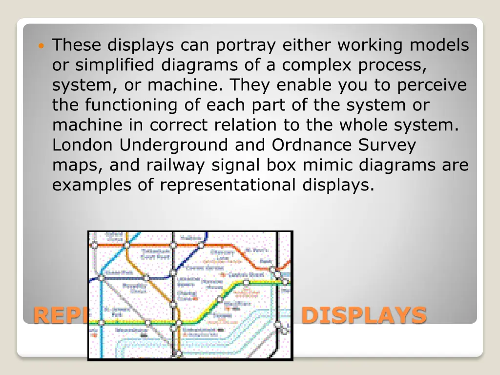 these displays can portray either working models