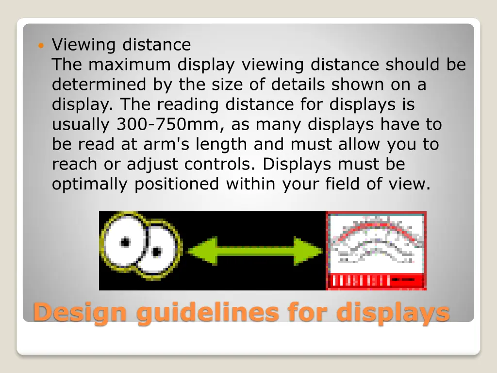 viewing distance the maximum display viewing