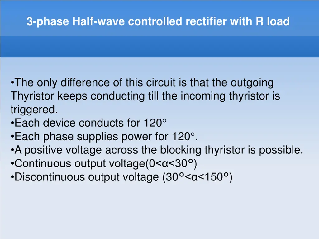 3 phase half wave controlled rectifier with r load 1