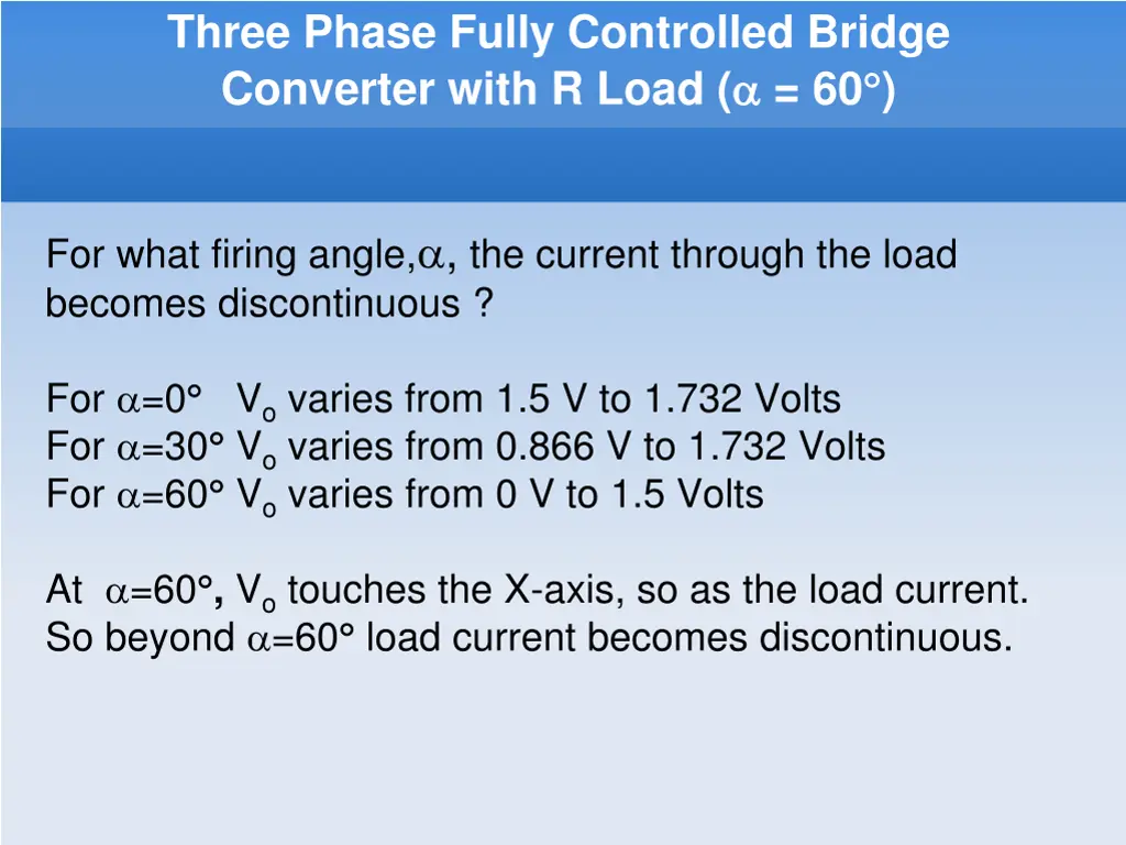 three phase fully controlled bridge converter 6