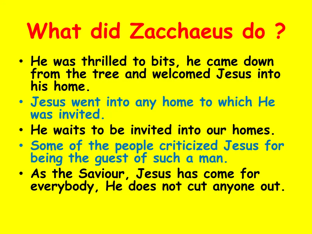 what did zacchaeus do