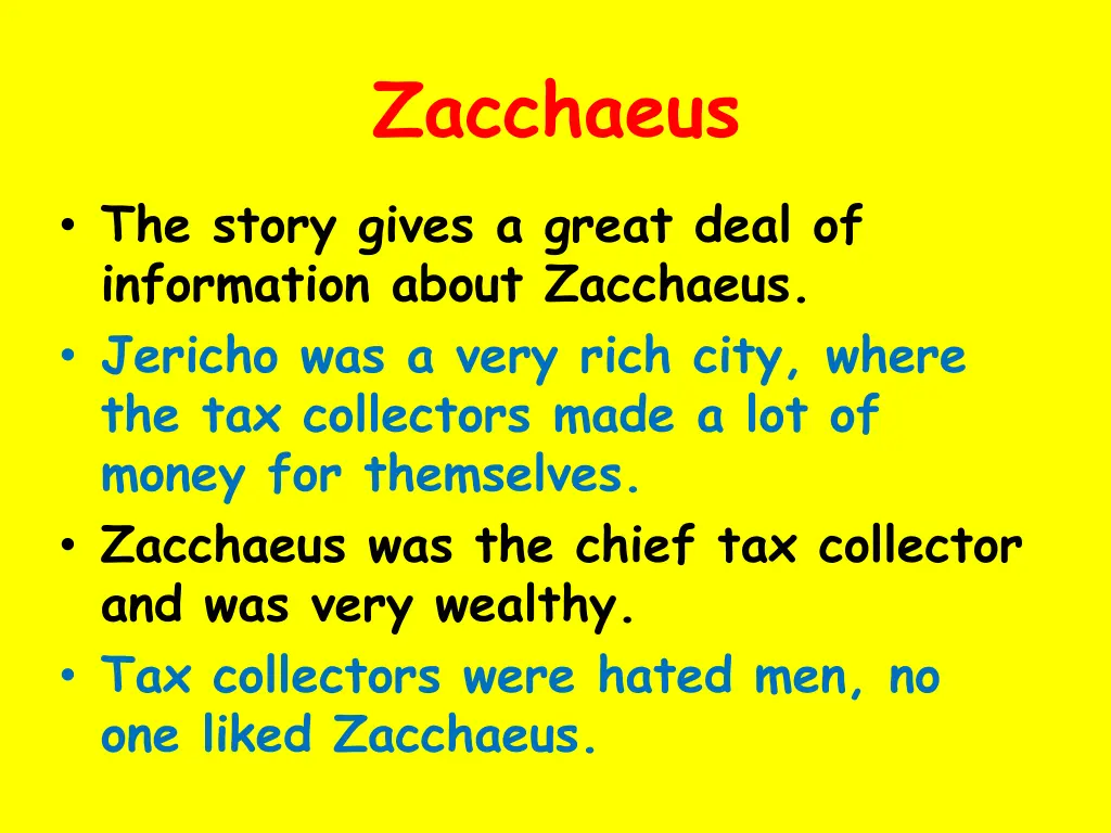 zacchaeus