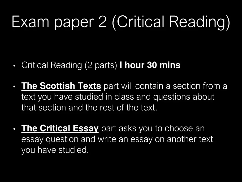 exam paper 2 critical reading