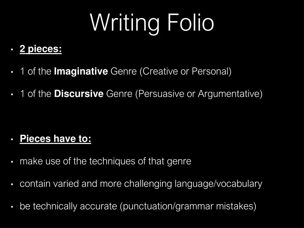 writing folio