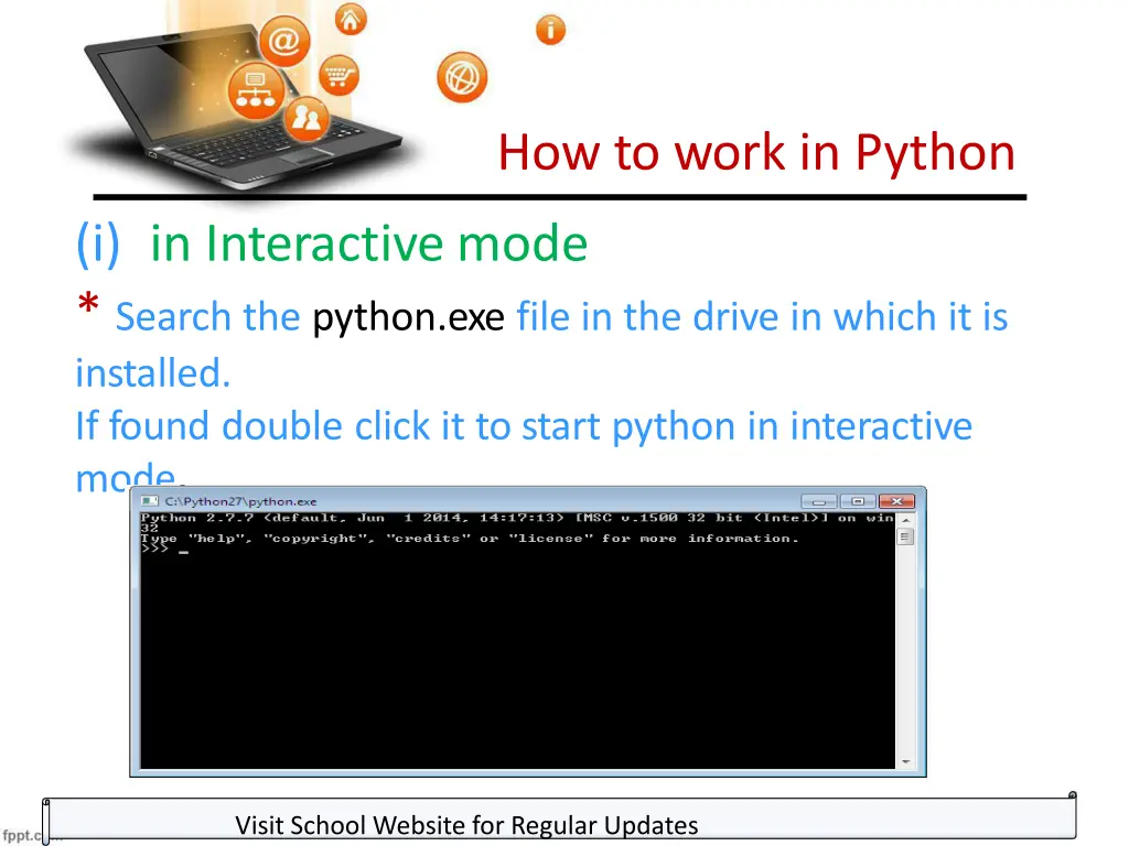 how to work in python