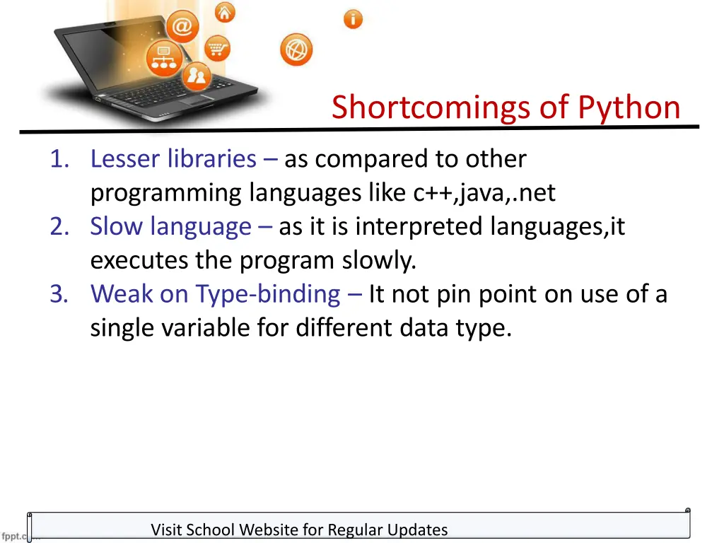 shortcomings of python