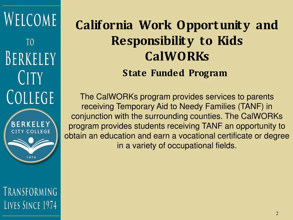 california work opportunity and responsibility