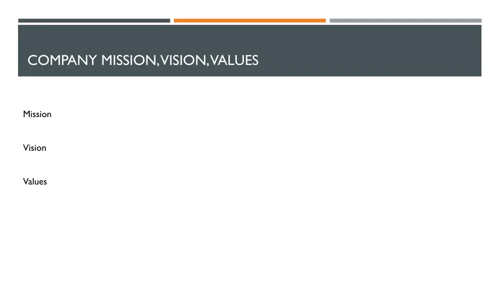 company mission vision values