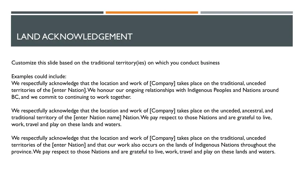 land acknowledgement