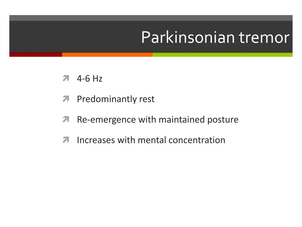 parkinsonian tremor