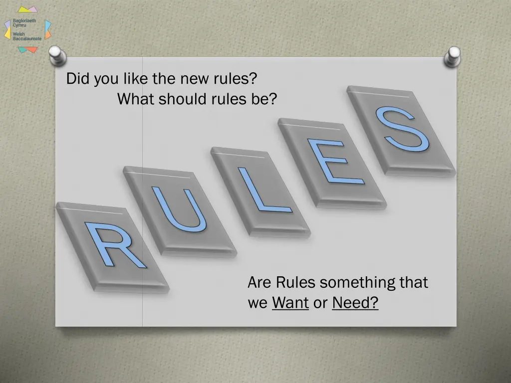 did you like the new rules what should rules be