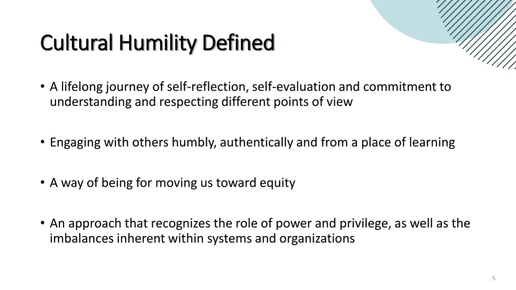 cultural humility defined cultural humility