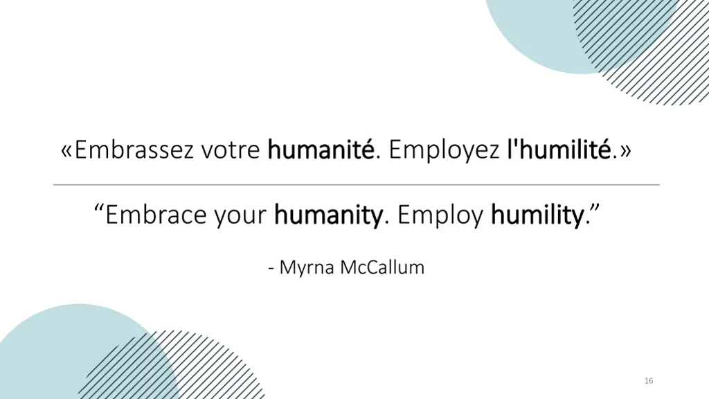 humanit employez l humilit