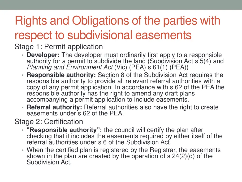 rights and obligations of the parties with