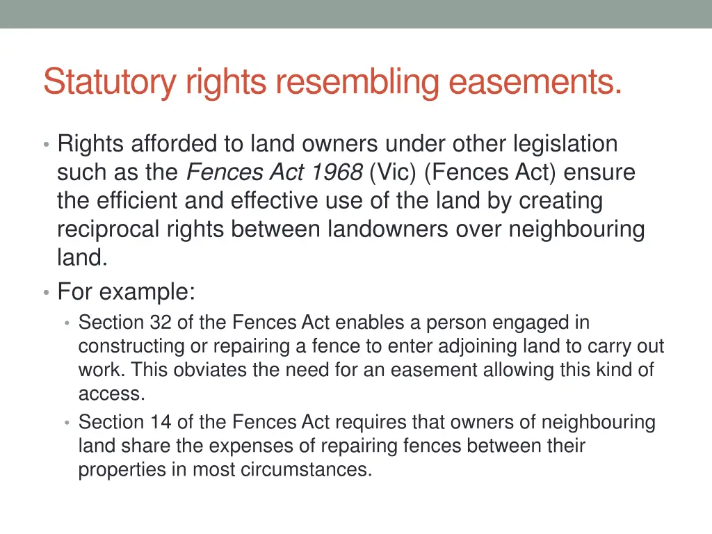 statutory rights resembling easements