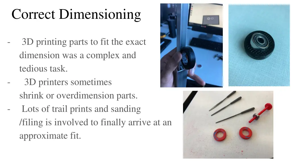 correct dimensioning