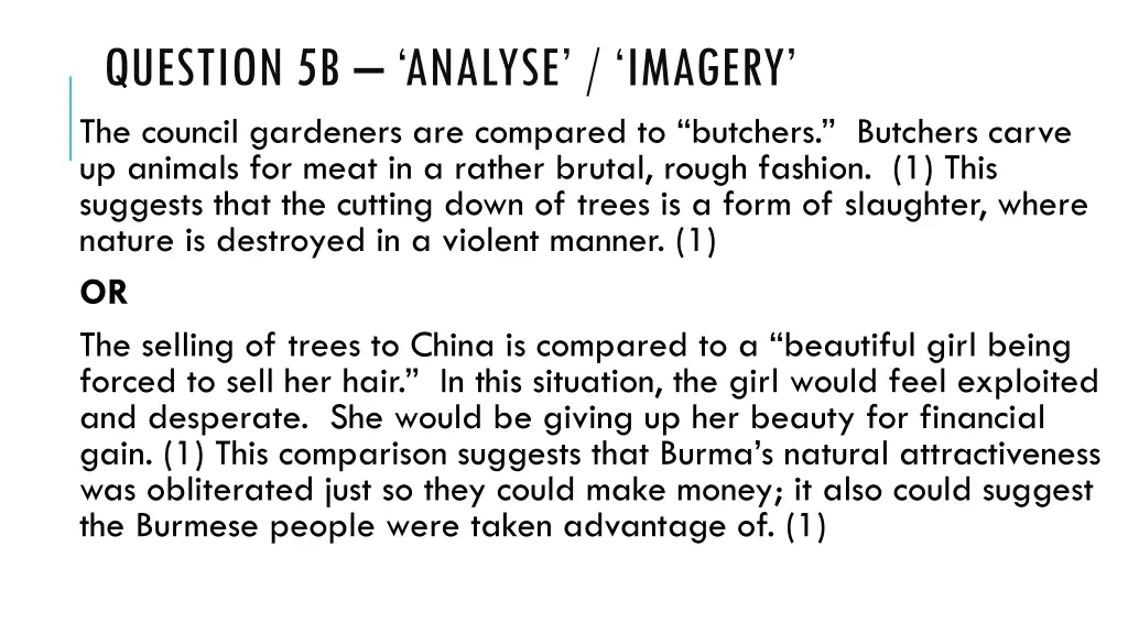 question 5b analyse imagery the council gardeners