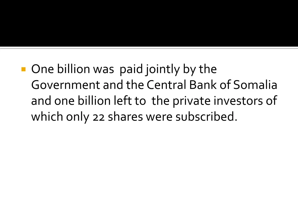 one billion was paid jointly by the government