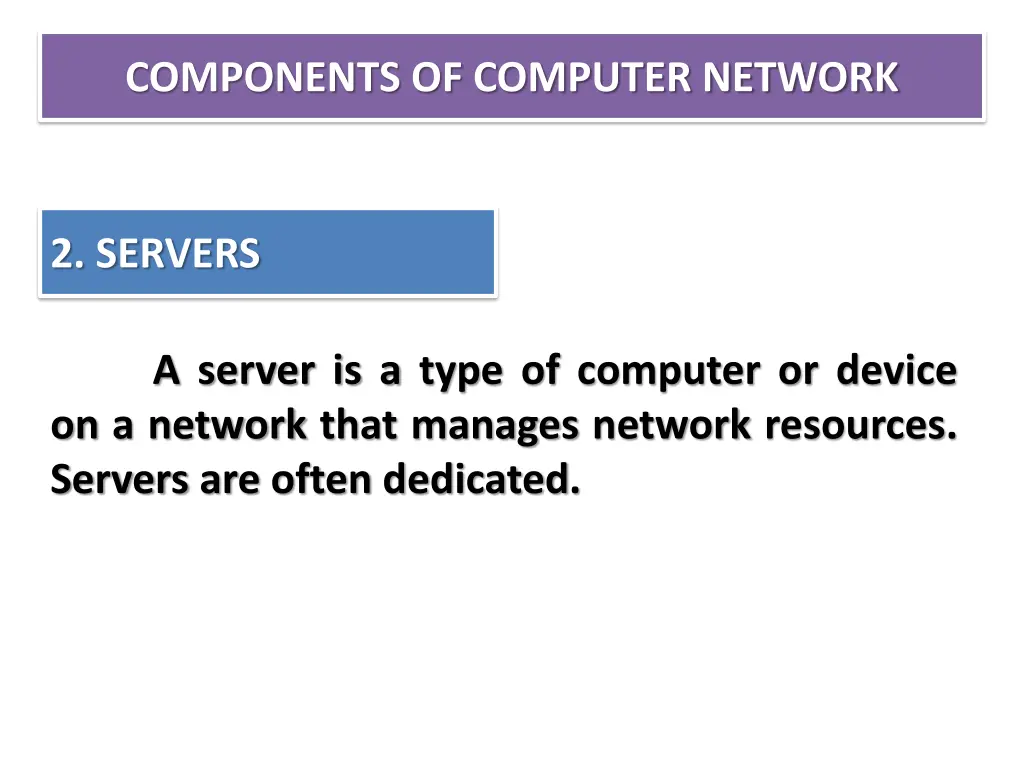 components of computer network 5