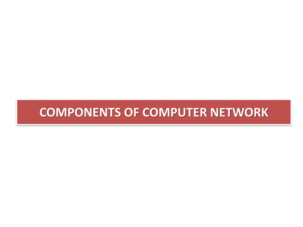 components of computer network