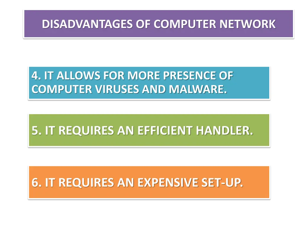 disadvantages of computer network 2