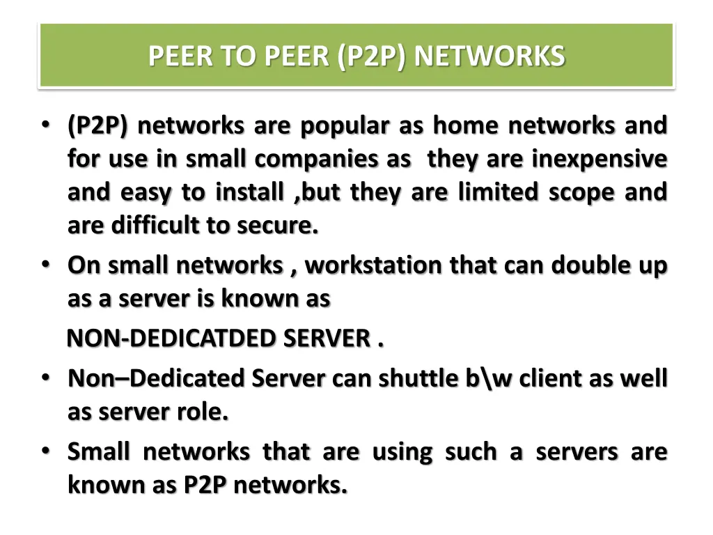 peer to peer p2p networks 2