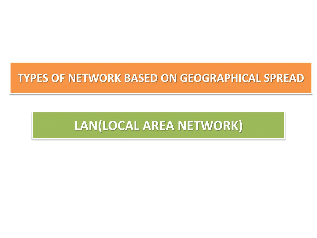 types of network based on geographical spread 1