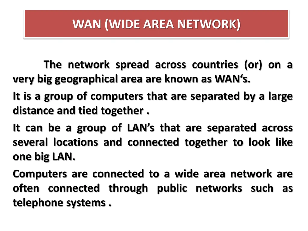 wan wide area network