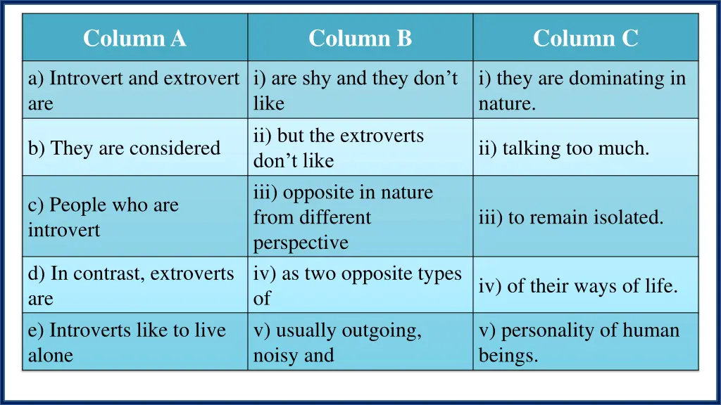 column a 3