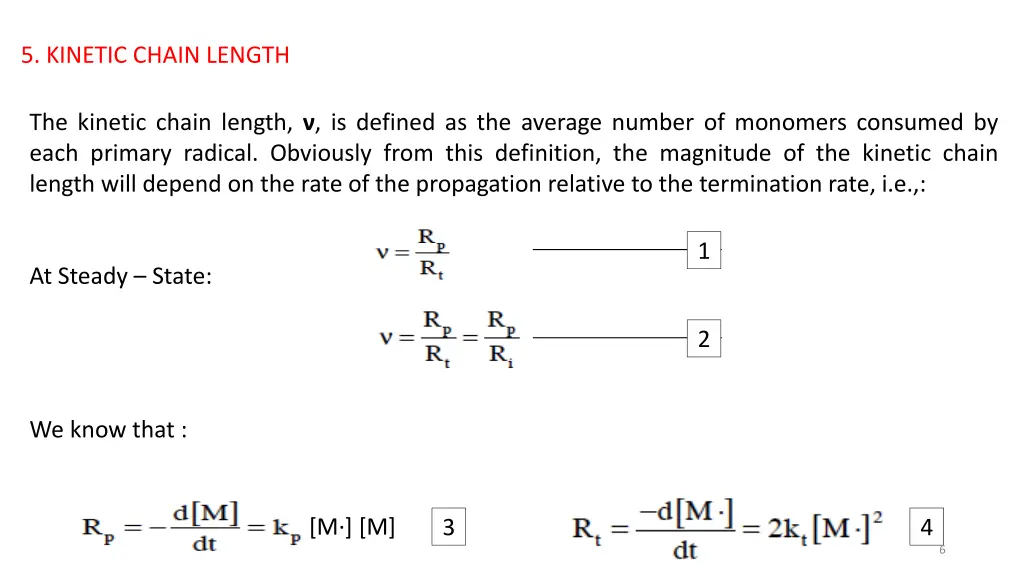 5 kinetic chain length