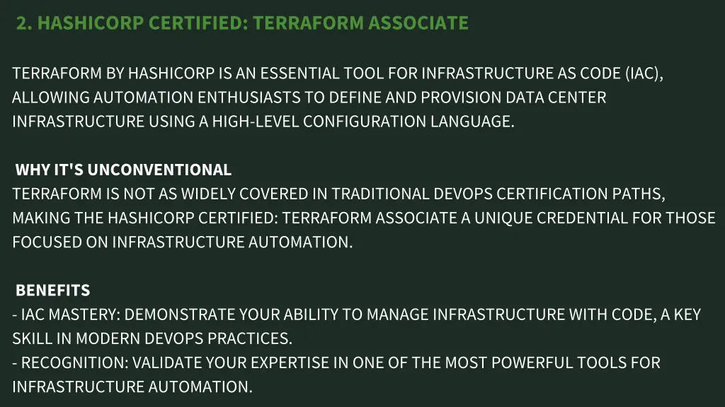 2 hashicorp certified terraform associate